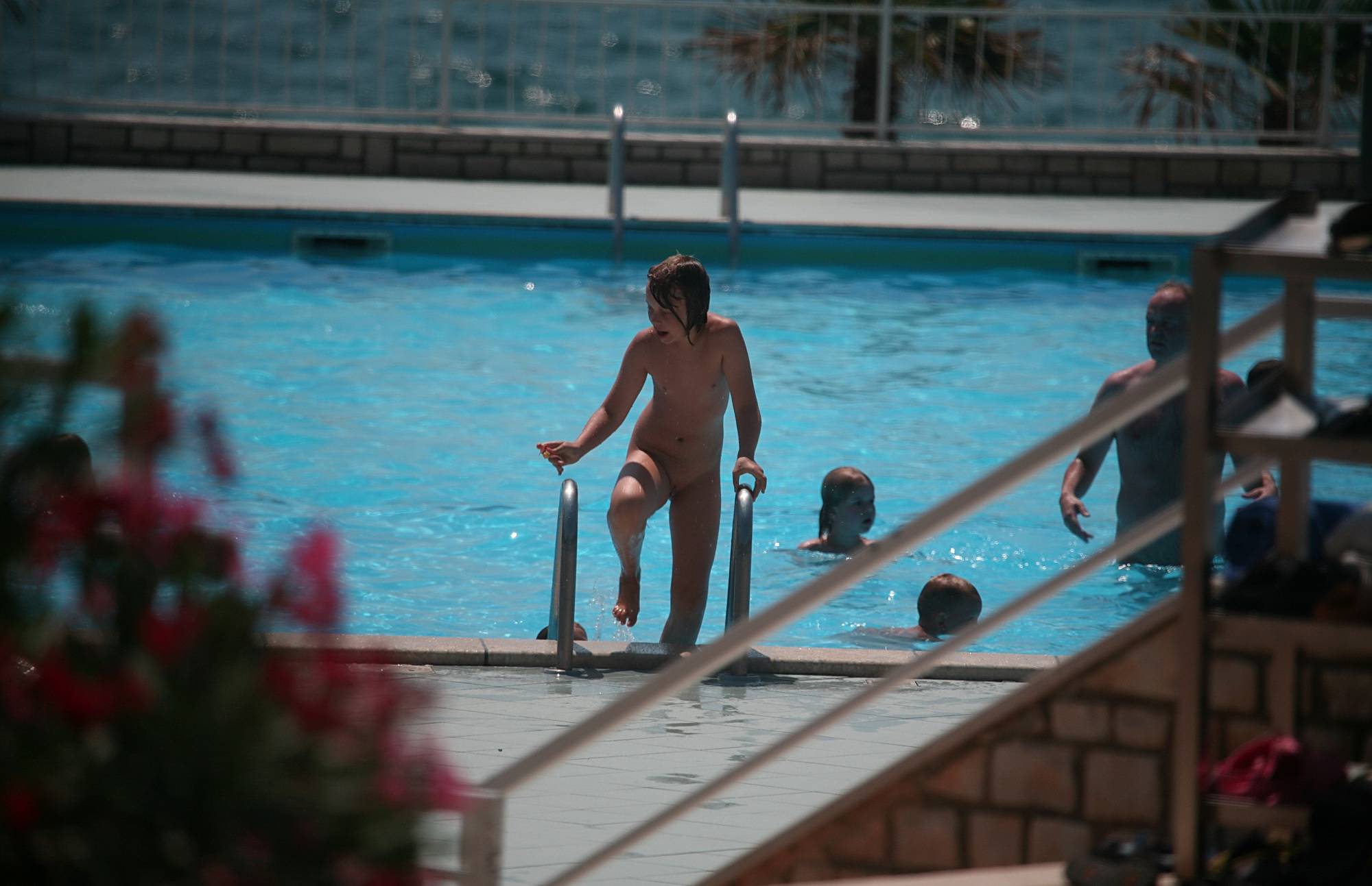 Pure Nudism Naturist Pool Background - 1