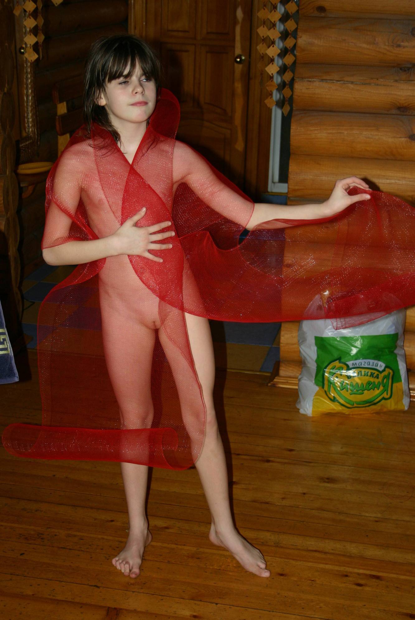 Pure Nudism Childs Red Net Valentines - 2