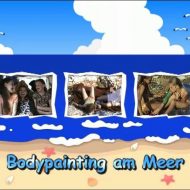 Bodypainting am Meer