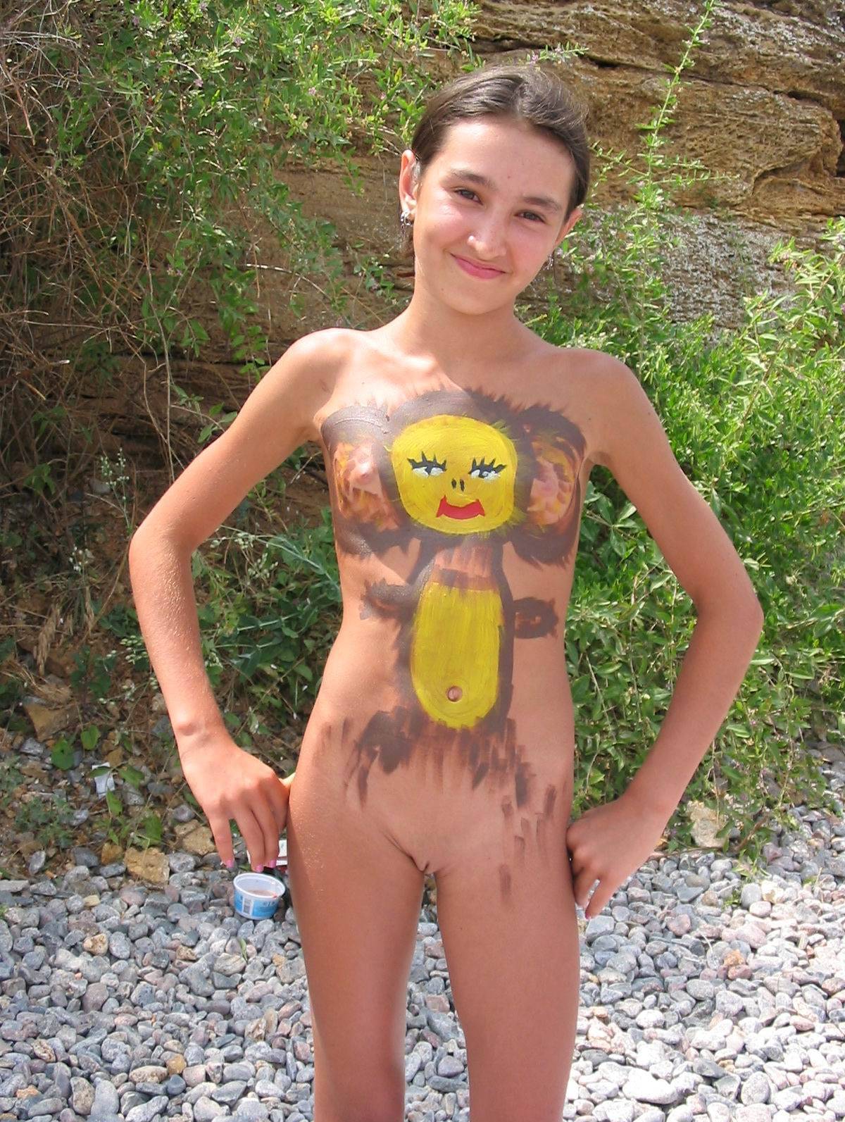 Nudist Gallery Kids Cheburashka Paints - 1