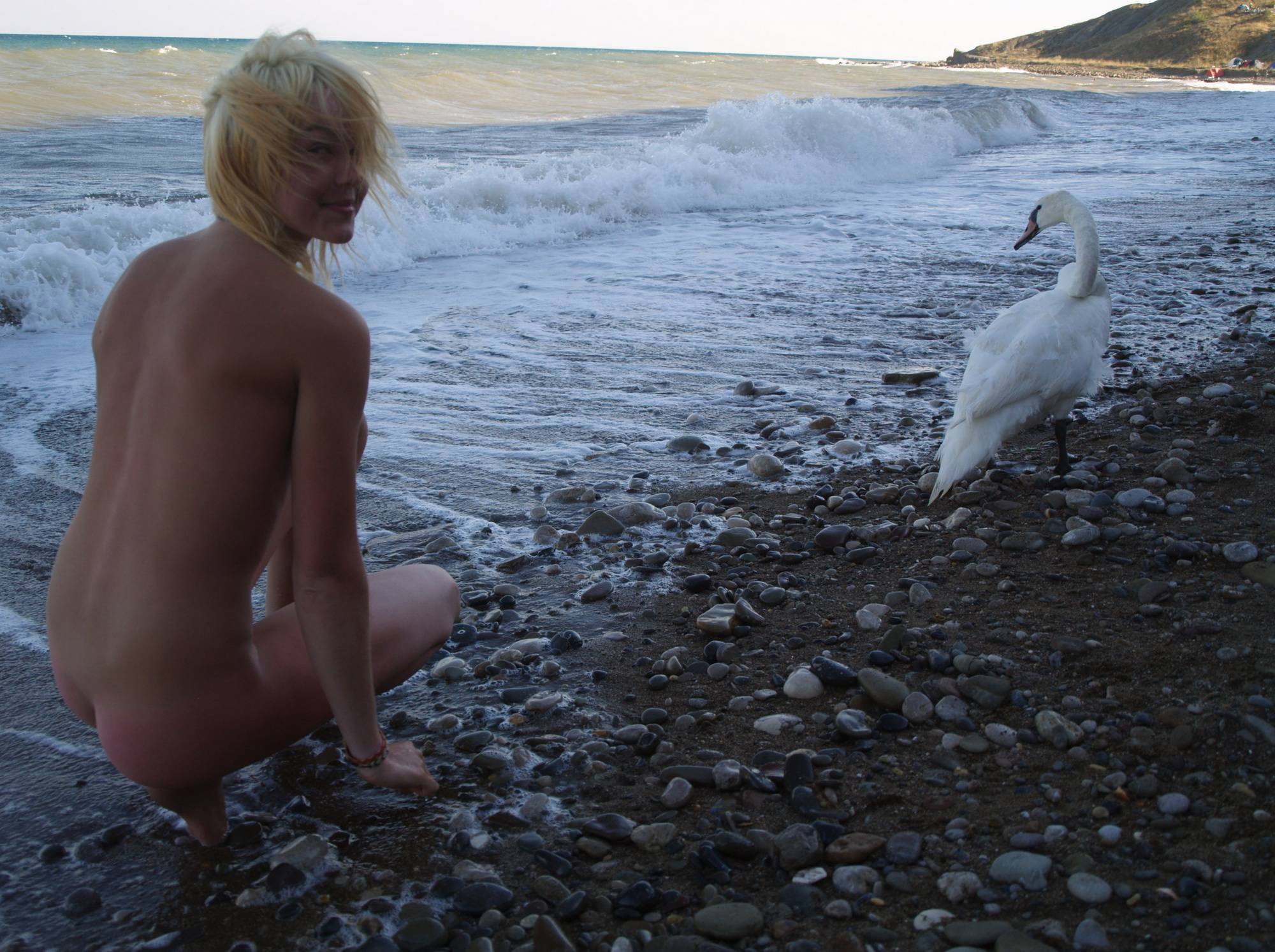 Nudist Pics Nude Ocean Swan Beauty - 2