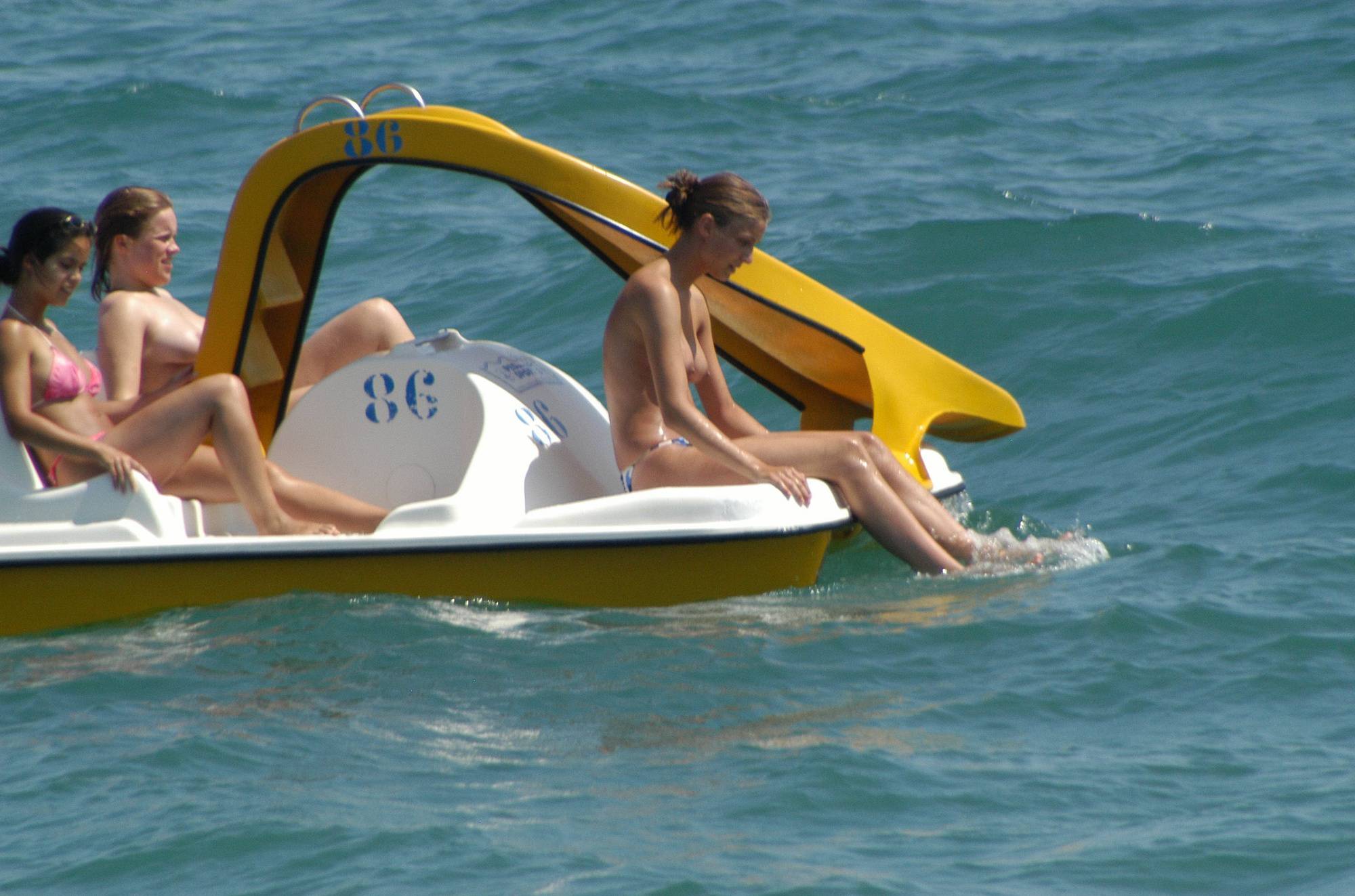 Nudist Beach Water Rafts - 2