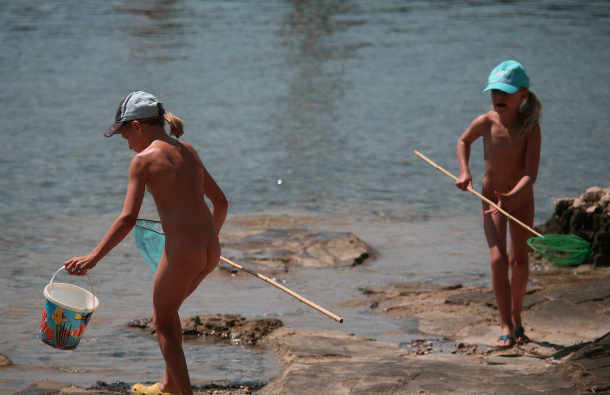 Nudist Pics Kids Fishing By The Lake - 2